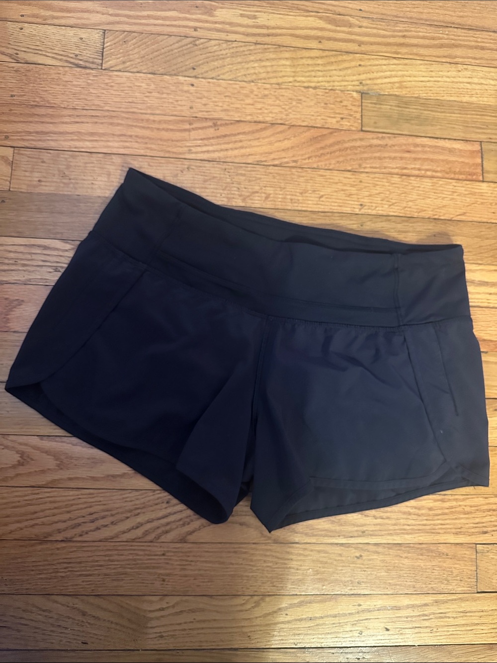 lululemon athletica Black Athletic Running Shorts